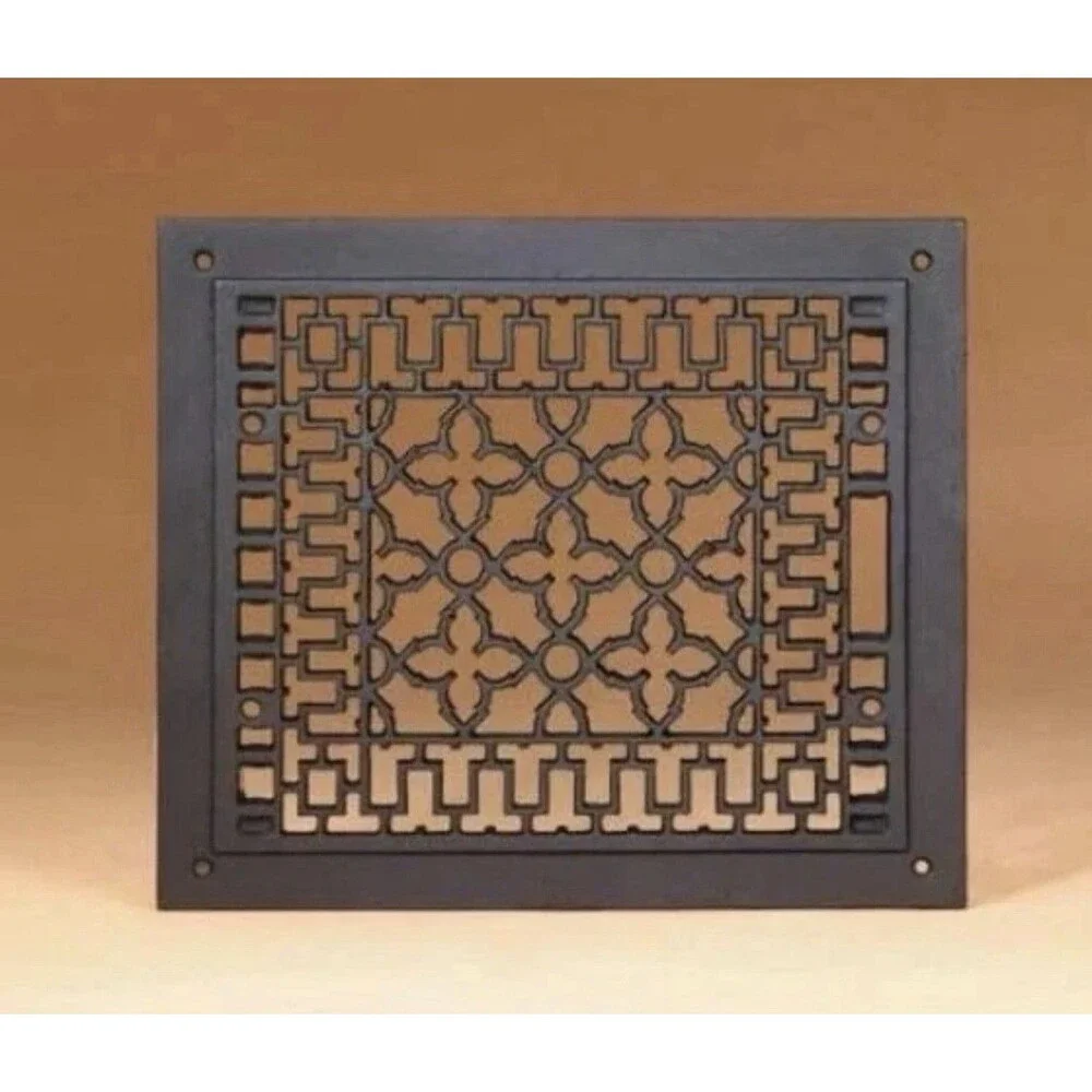 Minuteman International 12x14 Cast Iron Floor Grate Grille Black Register - Picture 1 of 5